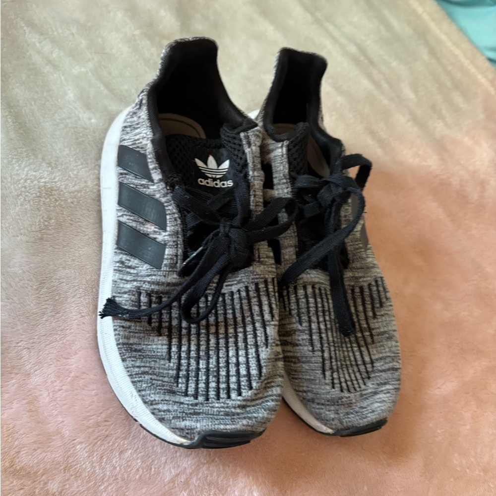 Adidas Gray and Black Sneakers
